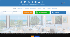 Desktop Screenshot of hoteladmiral.com